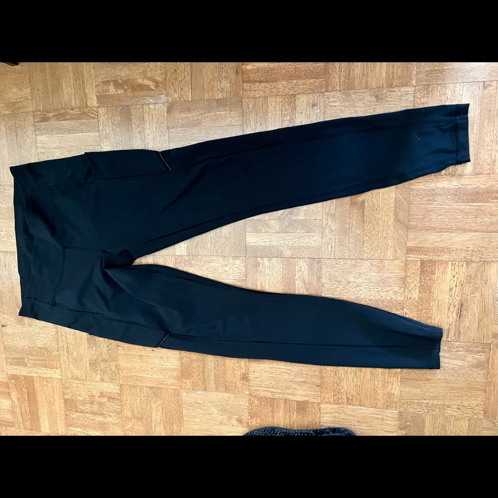 Used lululemon  I believe they’re the Invigorate High-Rise Tight 25" in size 6